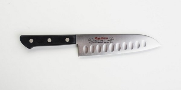 Nóż Masahiro BWH Santoku Dimple 175mm [14079]