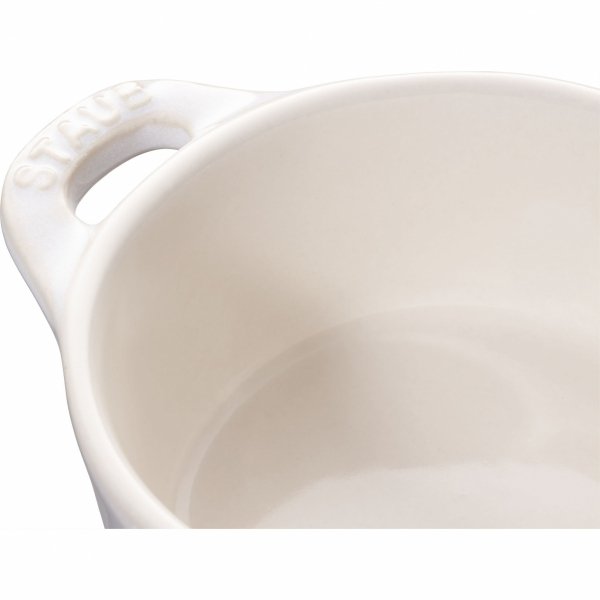 4x Mini Cocotte Okrągły 10 Cm, Kość Słoniowa Gift Giving Staub