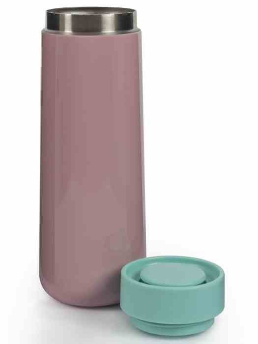Lund London Kubek podróżny 350ml różowy/mięta, Travel