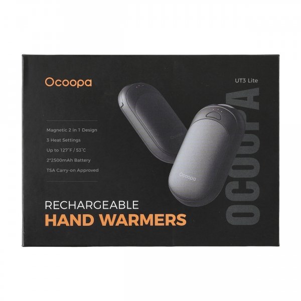 Ogrzewacz elektroniczny do rąk Ocoopa UT3 Lite czarno-pomarańczowy