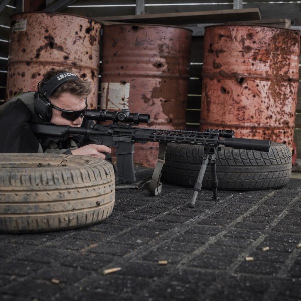 Bipod karbonowy Linko Gear HB-C02M na picatinny i ARCA czarny