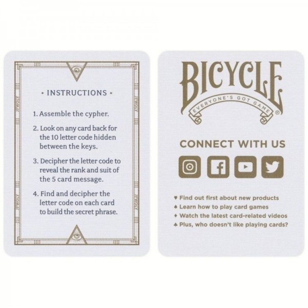 Karty do Gry i Sztuczek Bicycle Cypher