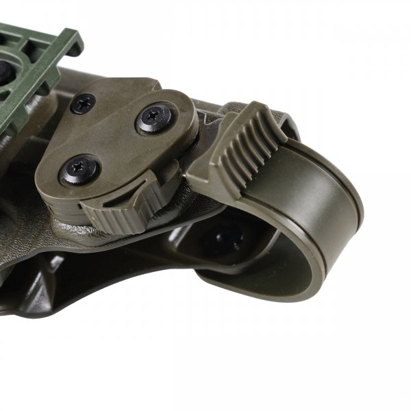 Kabura Doubletap OWB Strighter SLS z QLS VIS 100 pas na udo, oliwkowa