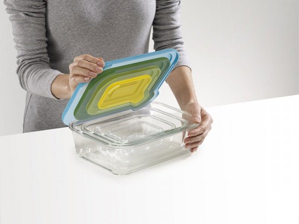 Joseph Joseph Zest. 4szklanych pojemników Nest Glass Storage