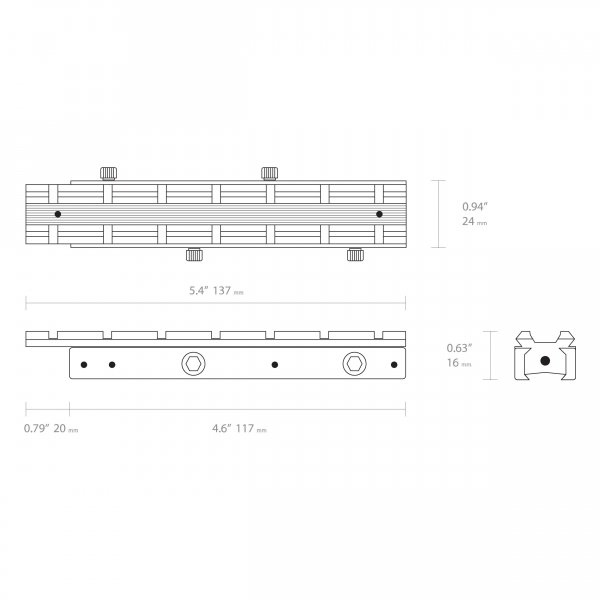 Regulowany adapater szyny Hawke Dovetail na Weaver