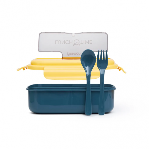 Lunch box Fissman 1100 ml z 3 komorami żółty