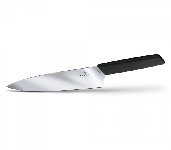 Nóż Szefa Kuchni, szerokie ostrze, 20 cm, czarny Victorinox  6.9013.20B
