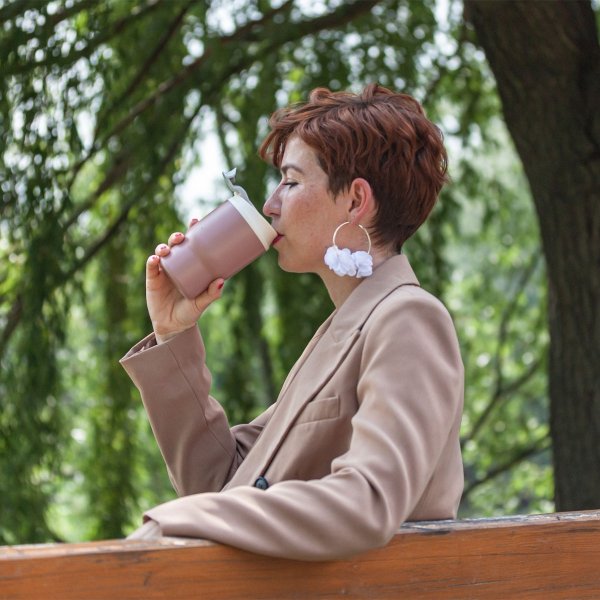 Monbento kubek termiczny 0,36L Pink Moka