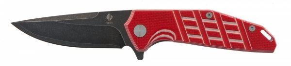 Womsi Falke nóż składany red white G10 S90V