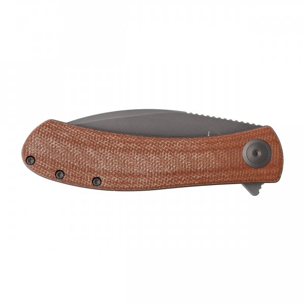 Nóż składany Trollsky Knives Mandu brązowy Micarta