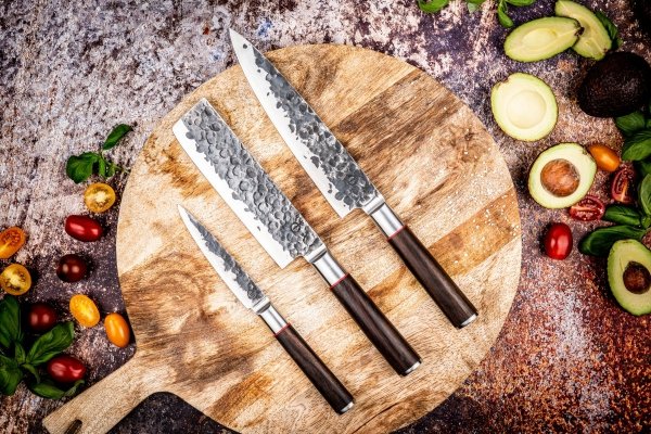 Zestaw 3 Noży Forged Sebra w Pudełku, uniwersalny Zestaw