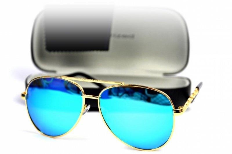 Gold Card - Okulary Polaryzacyjne - Niebieskie