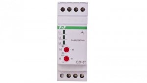 Przekaźnik zaniku i asymetri faz 10A 1P 0,5-5sek 40-80V CZF-BT