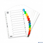 Przekładki kartonowe MYLAR A4, kolorowe 1-12 OXFORD 100204616