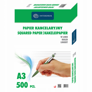 Papier kancelaryjny A3 linia (500) INTERDRUK