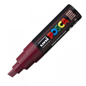 Marker z tuszem pigmentowym PC-8K ciemno-czerwony POSCA UNPC8K/6CCE