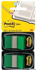 Zakładki indeksujące POST-IT_ (680-G2EU), PP, 25,4x43,2mm, 2x50 kart., zielone