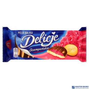 Ciastka DELICJE Szampańskie malina 147g