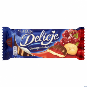 Ciastka DELICJE Szampańskie wiśnia 147g