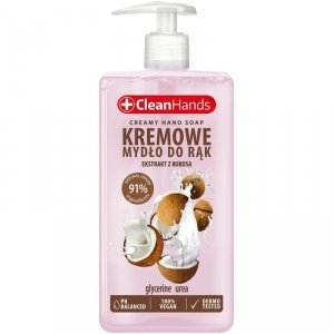 Kremowe mydło w płynie CLEAN HANDS, kokosowe, 300 ml, HG-016228