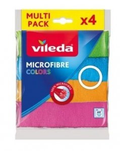 VILEDA Colors Ściereczki z mikrofibry 4 sztuki