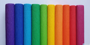 Bibuła marszczona Creatinio 50x200 mix tęczowy komplet 10 sztuk 400153931 TOP-2000