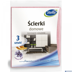 STELLA  Ścierki domowe zapachu lawendy 3 sztuki  PS0982/20