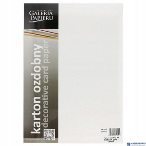 Karton ozdobny Kratka biały 20 szt./op. 240 g/m2
