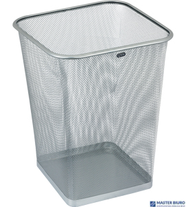 Kosz na papier kwadratowy 18l GR-017, srebrny siatka GRAND 120-1460 SALE