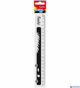 Linijka plastikowa 20cm GR-896E przezroczysta FIORELLO 130-1913