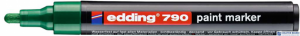 Marker lakierowy okrągła końcówka 2-3 mm zielony Edding 790/004/ZI