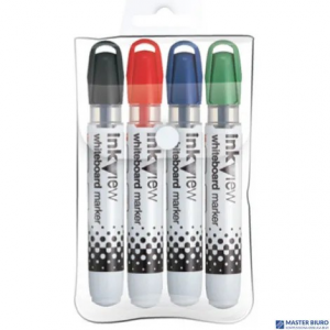 Marker do tablic suchościeralnych UNI PWB-202, zestaw 4 kolory UNPWB202/4C