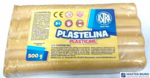 Plastelina metaliczna Astra 500g złota, 303117014