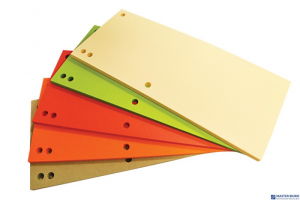 Przekładki , karton, 1/3 A4, 235x105mm, 100szt., mix kolorów, typu OFFICE PRODUCTS 21070035-99