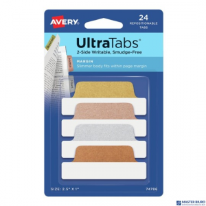 Zakładki indeksujące 63,5 x 25,4 mm brokatowe AVERY 74786