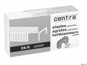 Zszywki CENTRA 24/6 box 1000, 623697