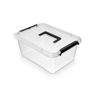 Pojemnik do przechowywania MOXOM Simple box, 12,5l, z rączką, transparentny, OR-1523SB