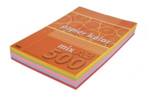 Papier xero A3 mix kolorów (500 arkuszy) KRESKA (X)