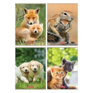 Zeszyt A4, 32 kartki w kratkę, Animals 9583089 Herlitz