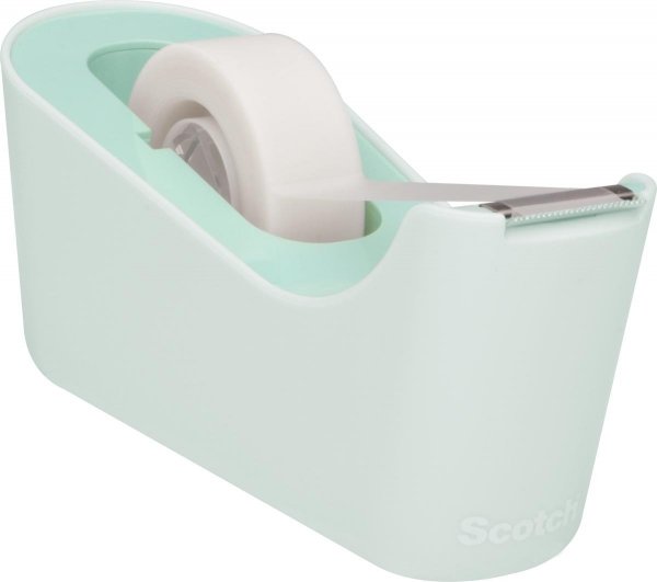 Dyspenser do taśm SCOTCH (C-18M), w zestawie taśma Magic 19mmx33m, miętowy