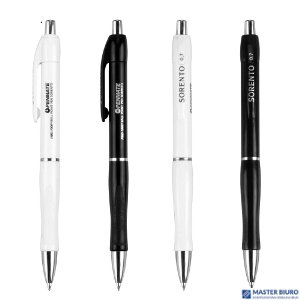 Długopis SORENTO BLACK&WHITE 0.7 wkład niebieski 7164