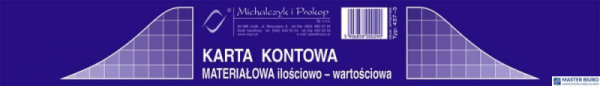 437-3 KK Karta kontowa A5 (a20 MICHALCZYK I PROKOP