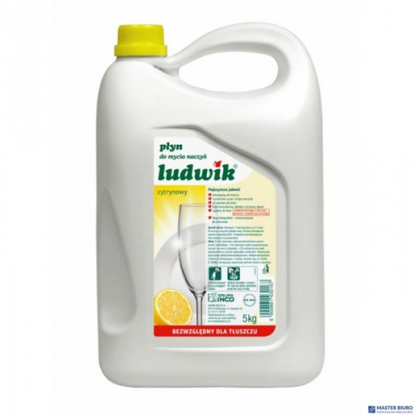 LUDWIK Płyn do naczyń 5L cytrynowy  30167