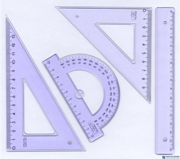 Komplet geometryczny z linijką 16cm 2005 PRATEL MK105-00