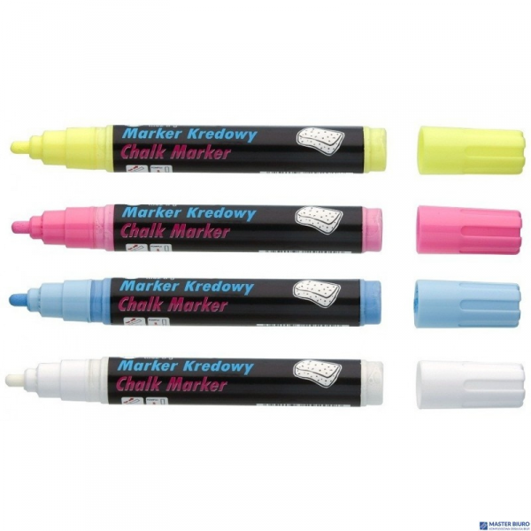 Marker kredowy, końcówka okrągła 4,5mm, 8g tuszu żółty TO-292 Toma