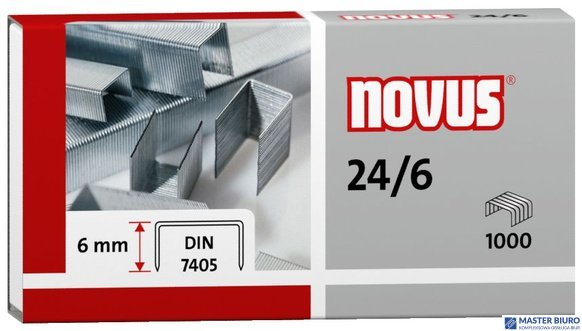 Zszywki NOVUS 24/6 DIN 1000szt. 040-0158
