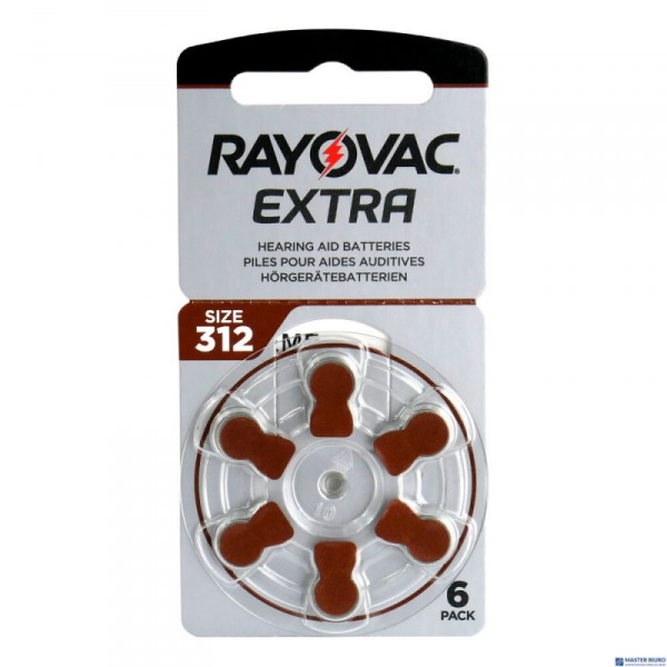 Baterie do aparatów słuchowych (6szt.) RAYOVAC Extra Advanced 312