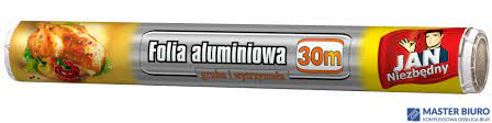 Folia aluminiowa gruba i wytrzymała 30m, tłoczone wzory  12341