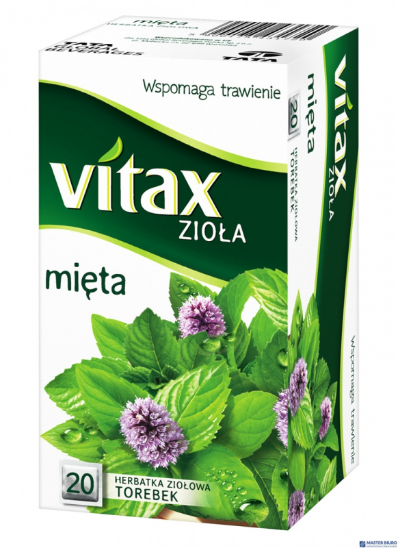 Herbata VITAX MIĘTA 20t*1,5g ziołowa bez zawieszki