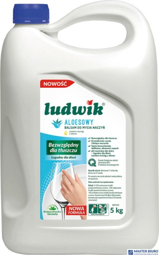 LUDWIK Płyn do naczyń 5L balsam z aloesem  43685
